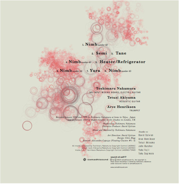 Toshimaru Nakamura : Egrets (CD, Album)