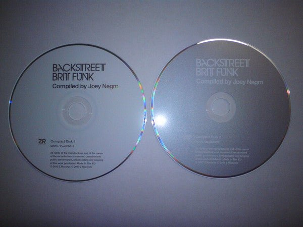 Joey Negro : Backstreet Brit Funk (A Collection Of The UK's Finest Underground Soul, Jazz-Funk And Disco) (2xCD, Comp)