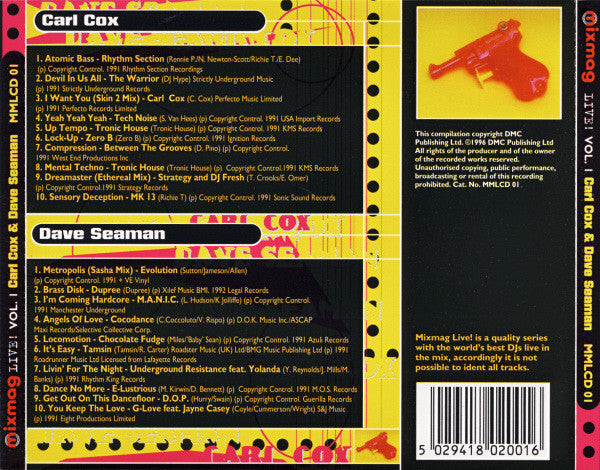 Carl Cox / Dave Seaman : Mixmag Live! Volume 1 (CD, Mixed, RM)