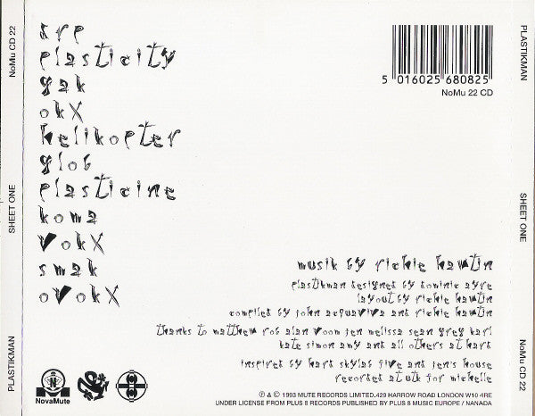 Plastikman : Sheet One (CD, Album)