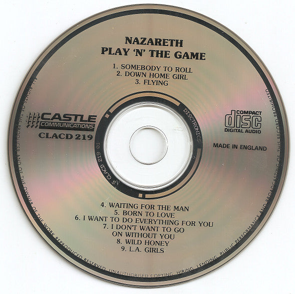 Nazareth (2) : Play &#39;N&#39; The Game (CD, Album, RE)