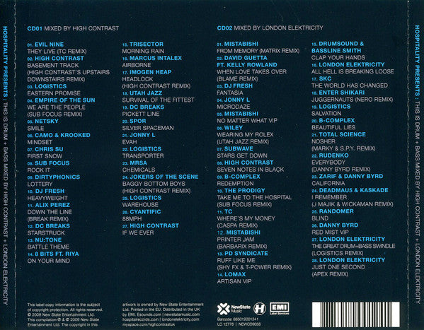 High Contrast + London Elektricity : Hospitality Presents This Is Drum + Bass (2xCD, Comp, Mixed)