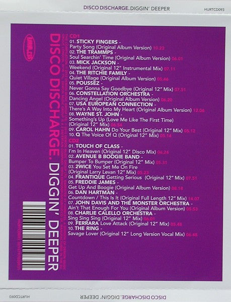 Various : Disco Discharge. Diggin’ Deeper (2xCD, Comp)