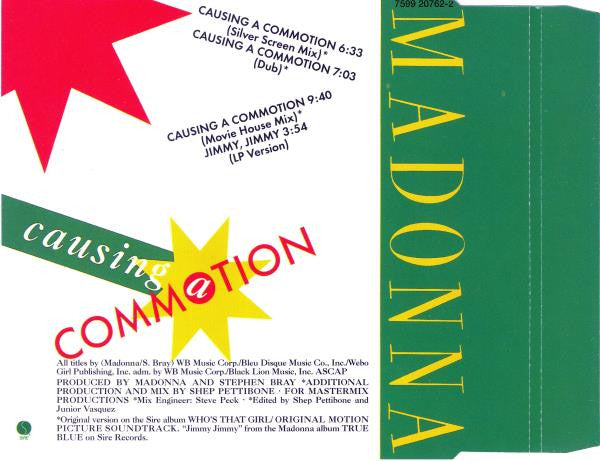 Madonna : Causing A Commotion (CD, Maxi, RE)