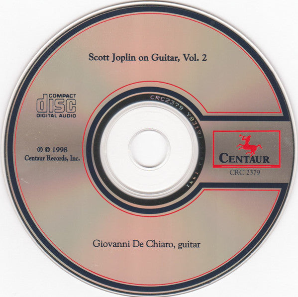 Giovanni De Chiaro : Scott Joplin on Guitar, Vol. 2 (CD, Album)