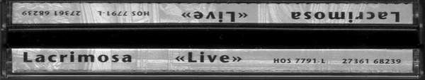 Lacrimosa : Live (2xCD, Album, Ltd, Num)
