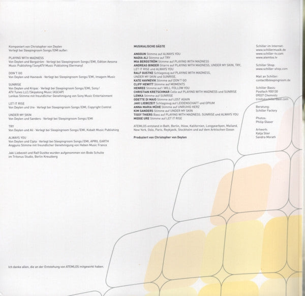 Schiller : Atemlos (2xLP, Album)