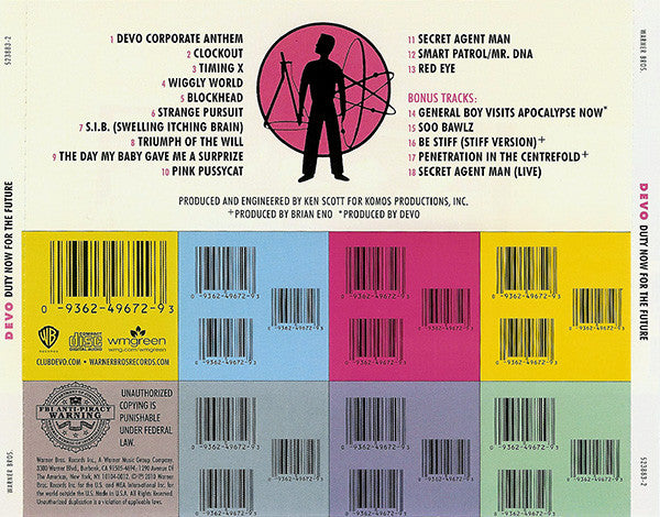 Devo : Duty Now For The Future (CD, Album, RE, RM)