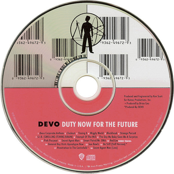 Devo : Duty Now For The Future (CD, Album, RE, RM)