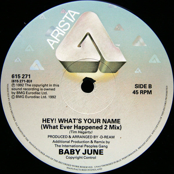 Baby June : Hey! What&#39;s Your Name (12&quot;)
