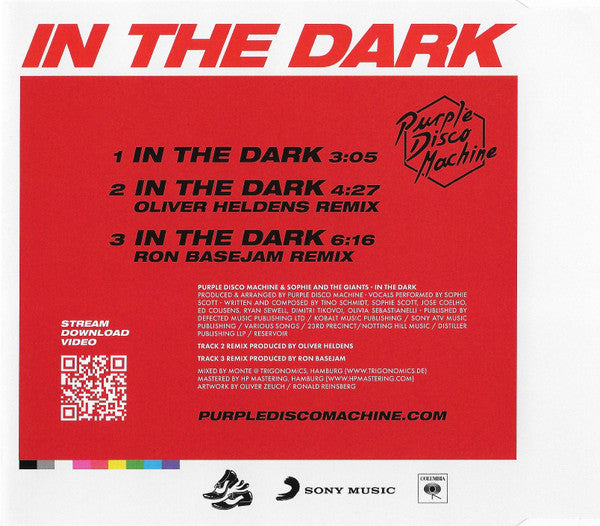 Purple Disco Machine + Sophie And The Giants : In The Dark (CD, Maxi, CD-)
