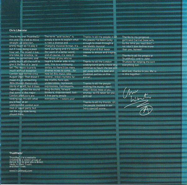 Chris Liberator : CL01 (CD, Mixed)