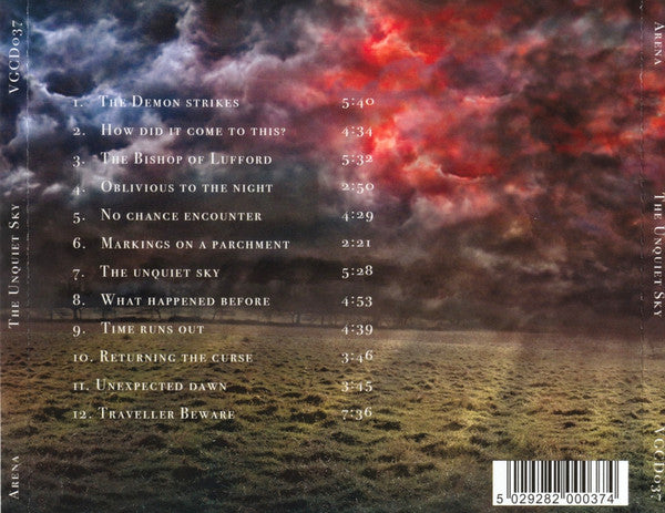 Arena (11) : The Unquiet Sky (CD, Album, RP)