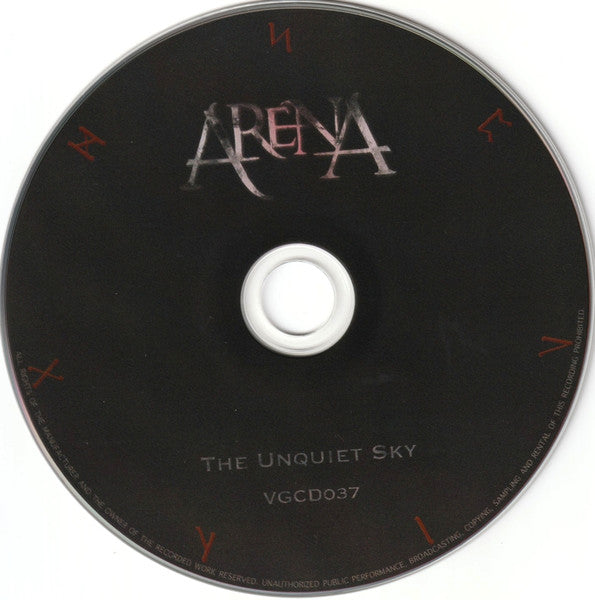 Arena (11) : The Unquiet Sky (CD, Album, RP)