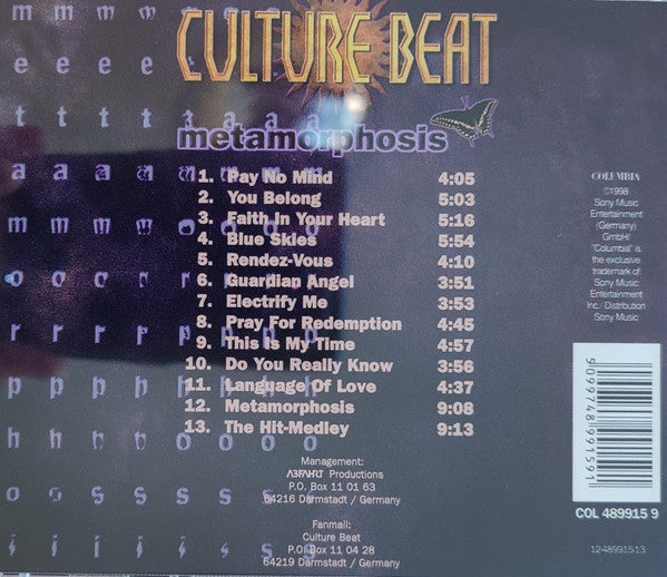 Culture Beat : Metamorphosis (CD, Album, Ltd)
