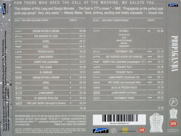 Propaganda : A Secret Wish (CD, Album, RE + CD, Comp + Dlx, RM, Dig)