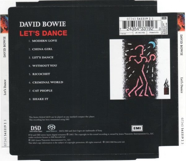 David Bowie : Let&#39;s Dance (SACD, Hybrid, Album, RE, RM)