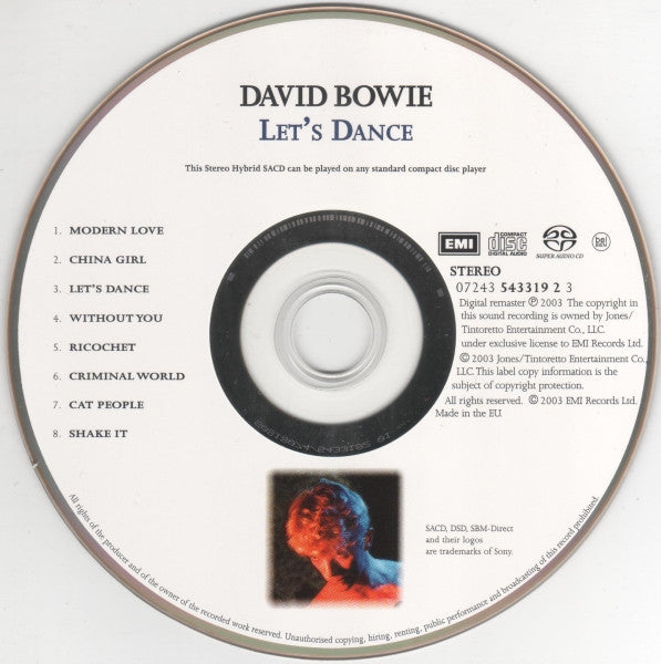 David Bowie : Let&#39;s Dance (SACD, Hybrid, Album, RE, RM)