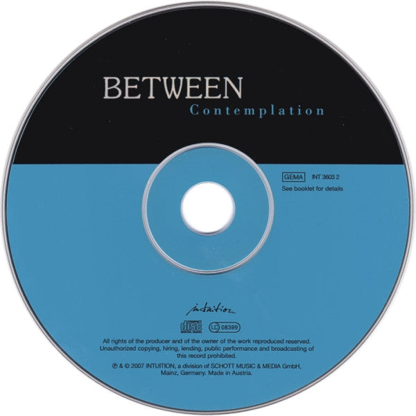 Between : Contemplation (CD, Album, RE, RM)