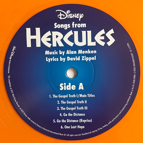 Alan Menken &amp; David Zippel : Hercules (LP, Album, Ltd, RE, Ora)