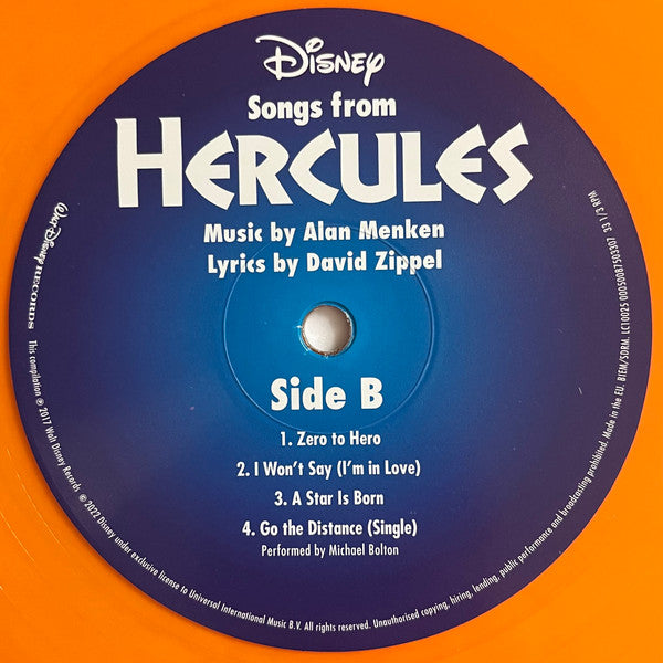 Alan Menken &amp; David Zippel : Hercules (LP, Album, Ltd, RE, Ora)