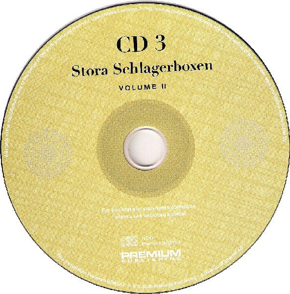 Various : Stora Schlagerboxen Volume II (100 Svenska Sångerskor 1954-1969) (4xCD, Comp + Box)