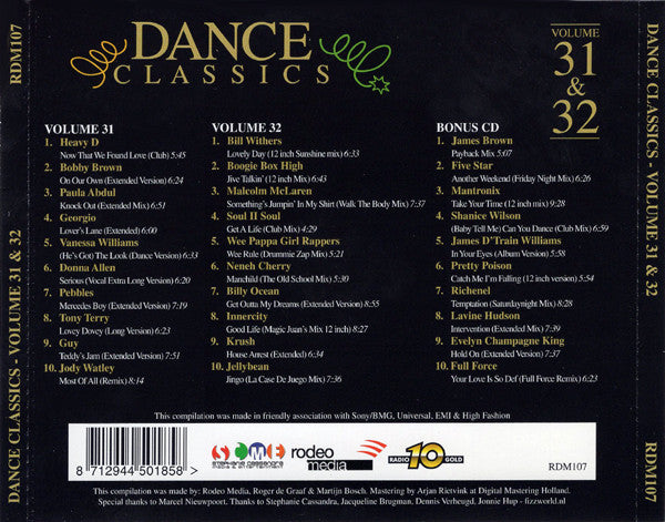 Various : Dance Classics Volume 31 &amp; 32 (3xCD, Comp + Box)