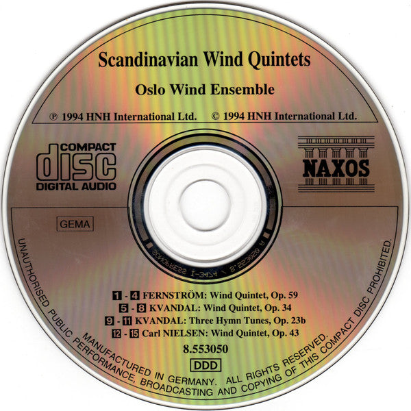 C. Nielsen*, Fernström*, Kvandal* - Oslo Wind Ensemble : Scandinavian Wind Quintets (CD)