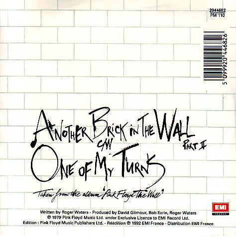 Pink Floyd : Another Brick In The Wall (Part II) / One Of My Turns (CD, Single)