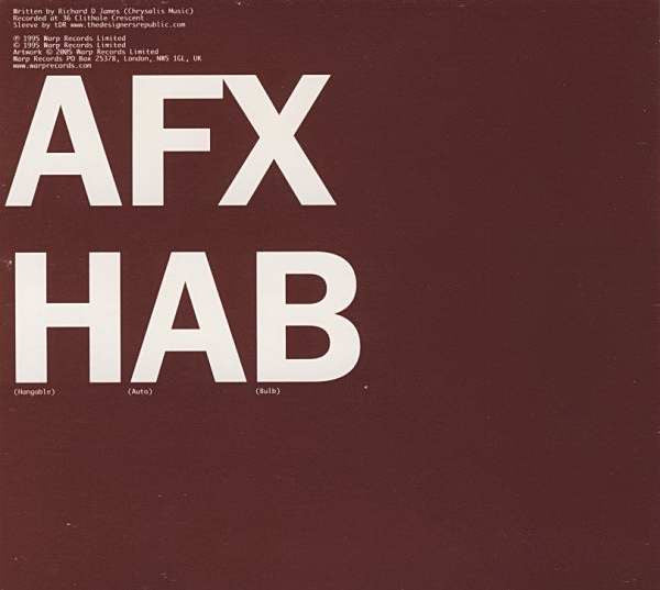 AFX* : Hangable Auto Bulb (CD, Comp, Dig)