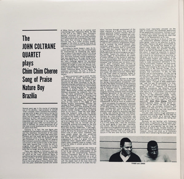 The John Coltrane Quartet : The John Coltrane Quartet Plays (LP, Album, Ltd, RE, RM, 200)