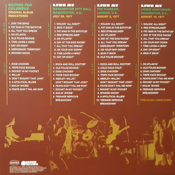 Little Feat : Waiting For Columbus (Live Deluxe) (Box, Dlx + 2xCD, Album, RE, RM + 2xCD + 2xCD + 2xC)