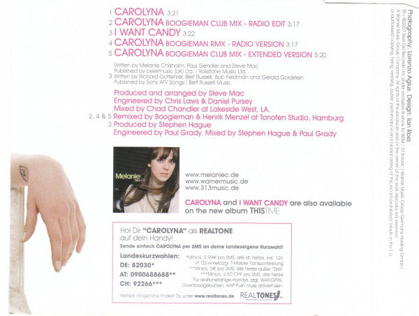 Melanie C : Carolyna (CD, Maxi)