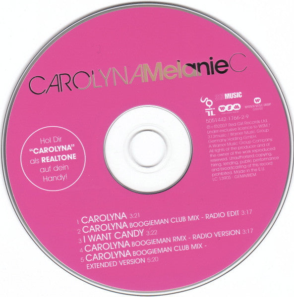 Melanie C : Carolyna (CD, Maxi)