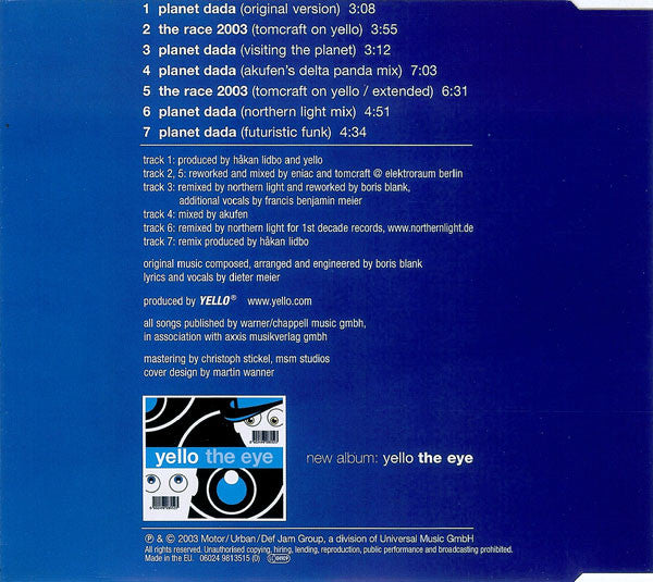 Yello : Planet Dada (CD, Maxi)