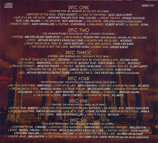 Various : The Krautrock &amp; Progressive Box Set (6xCD, Comp, Dlx, Ltd, RE + Box)