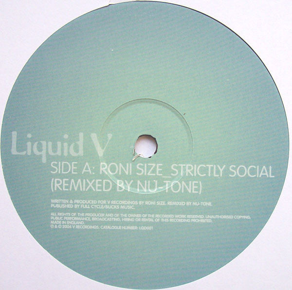 Roni Size / DJ Die : Strictly Social (Remixed By Nu-Tone) / Autumn (Remixed By Commix) (12")