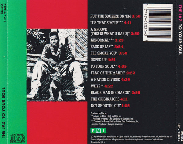 The Jaz : To Your Soul (CD, Album)