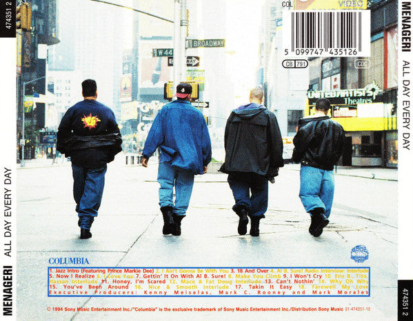 Menageri : All Day Every Day (CD, Album)