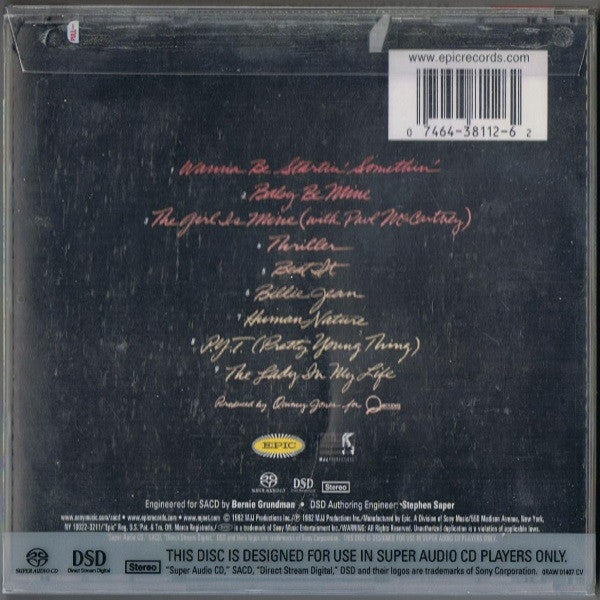Michael Jackson : Thriller (SACD, Album, RE, Pla)