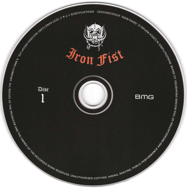 Motörhead : Iron Fist (CD, Album, RE, RM + CD + Dlx, Dig)