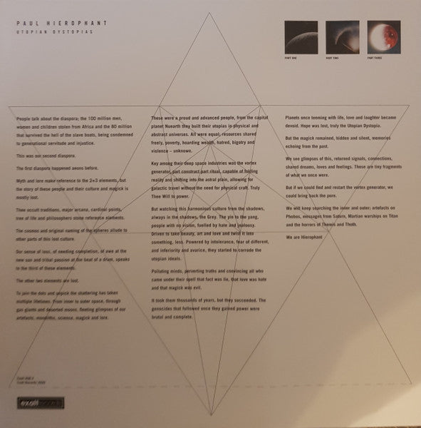 Paul Hierophant : Utopian Dystopias (Part Three) (2x12", Ltd, Pin)