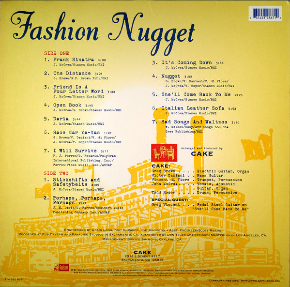 Cake : Fashion Nugget (LP, Album)