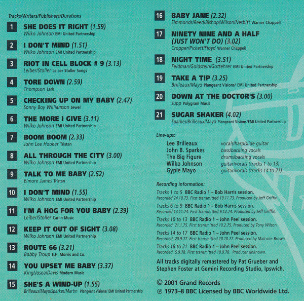 Dr. Feelgood : BBC Sessions 1973-1978 (CD, Album, Comp, RM)