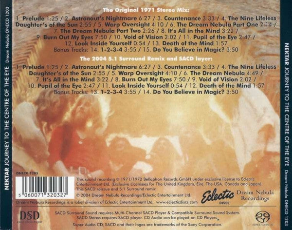Nektar : Journey To The Centre Of The Eye (SACD, Multichannel, Album, RE, S/Edition)