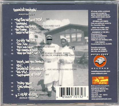 MF Doom : Operation: Doomsday (CD, Album, Enh, RE, RM)