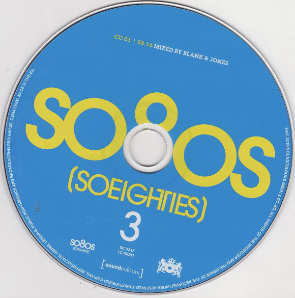 Blank &amp; Jones : So80s (Soeighties) 3 (CD, Mixed + 2xCD, Comp)