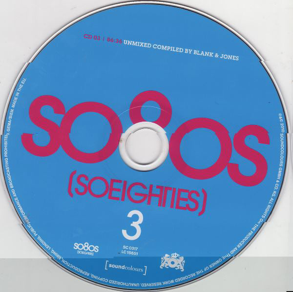 Blank &amp; Jones : So80s (Soeighties) 3 (CD, Mixed + 2xCD, Comp)