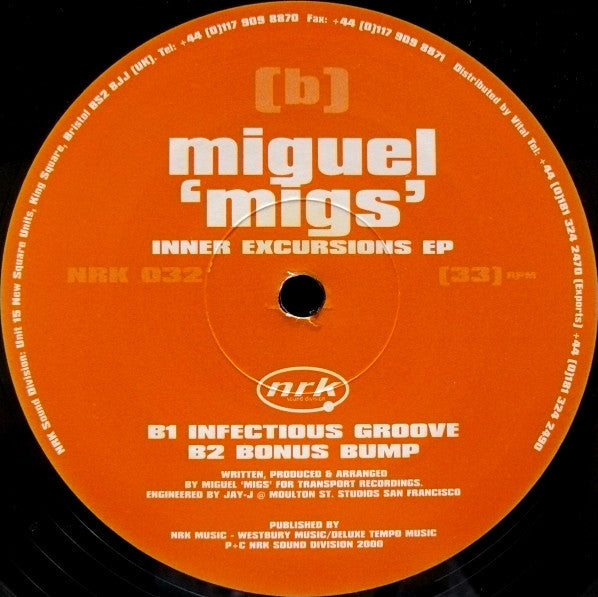 Miguel &#39;Migs&#39;* : Inner Excursions EP (12&quot;, EP)