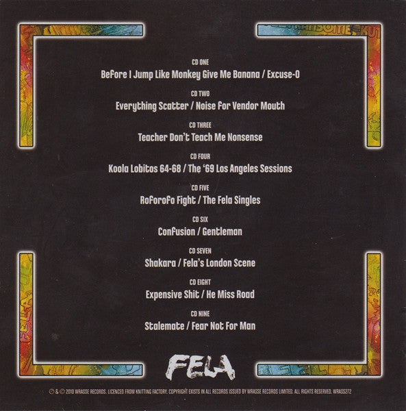 Fela Anikulapo Kuti* : The Complete Works Of Fela Anikulapo Kuti (Box, Comp, Ltd + CD, Comp, RE, RM + CD, Comp, RE, )